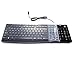 CaseBuy Keyboard Cover Skin for Logitech MK270 MK295 Wireless Keyboard & Logitech K200 K260 K270 MK200 MK260 Keyboard (Clear)