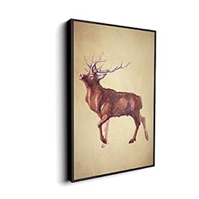 Canvas Wall Art for Living Room, Bedroom Animal Portrait Framed Canvas Prints for Home Decoration Ready to Hang - 16x24 inches