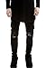 IA ROD CA Boy's Black Stretch Destroyed Ripped Distressed Fashion Skinny Slim Fit Jeans