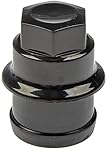 Dorman 711-026 Black Wheel Nut Cover - M27-2.0, Pack of 4