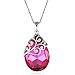 Lelekiss Women's Vintage Swarovski Teardrop Crystal Pendant Necklace, Mothers Day Gifts for Mom