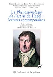 La " Phénoménologie de l'esprit" de Hegel