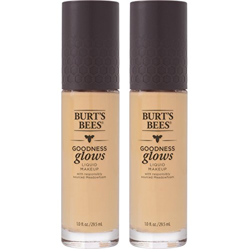 Burt s bees goodness glows liquid foundation, buff, 1.0…