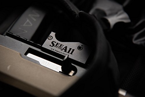 SeeAll The Original Open Sight Gen-1 | Tactical Gun Sight Replacement | Ultra Fast Target Acquisition | Picatinny Rail Mount Compatible for Rifle, Shotgun, Pistol | No Battery Needed (Delta Reticle)