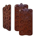 2 Pack OF X Button silicone Chocolate Soap Sugar DIY Fondant Craft Tray Mold Party maker (Ships From USA)