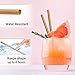 Eco-Friendly Paper Straws – Wrapped 400 pcs Biodegradable Drink Straws – Bulk Pack Dye Ink Free Kraft Drinking Straws