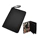 Voilamart Fountain Rollerball Pen Case Holder PU Leather Case for 48 Pens - Black