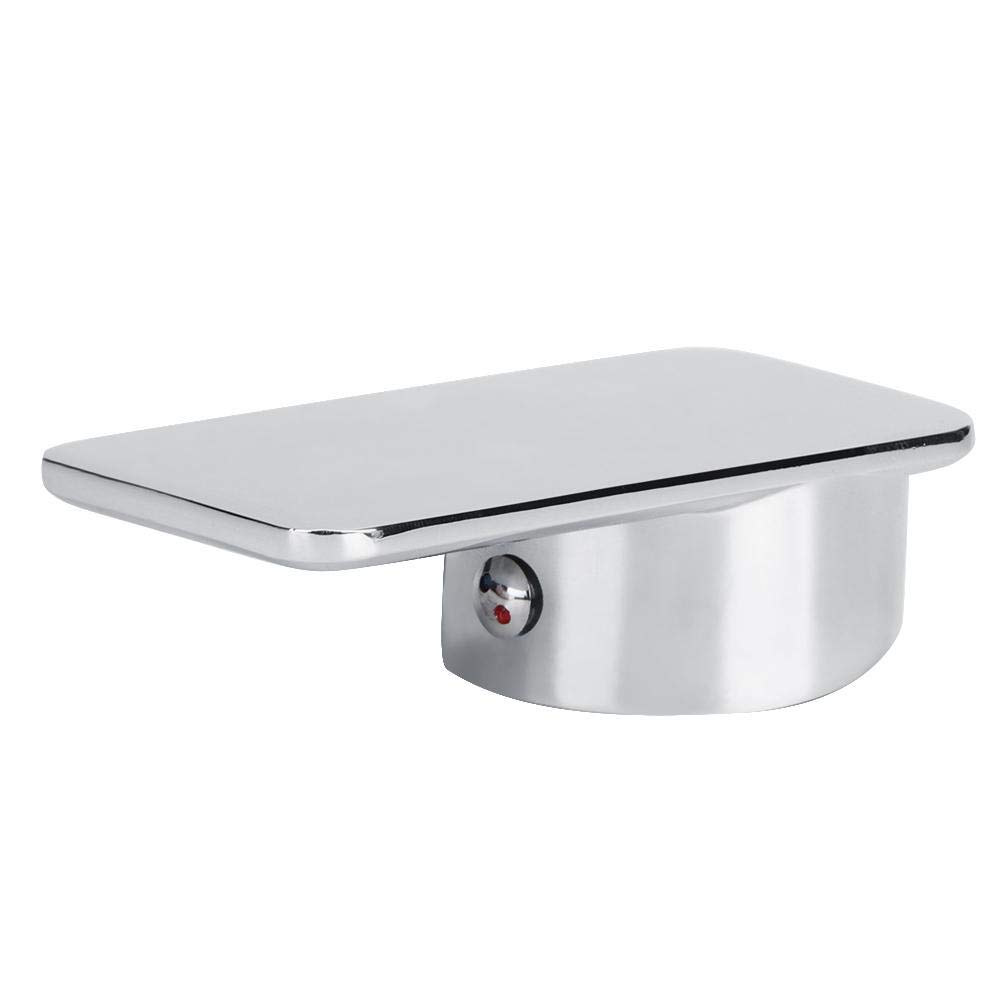 Fdit Faucet Handle, Zinc Alloy Water Tap Handle 50mm Chrome Plated Replacement Handle for Bathroom Basin Mixer Tap