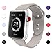 SIRUIBO Band for Apple Watch 38mm, Soft Silicone Sport Strap Replacement Bracelet Wristband for Apple Watch Series 3, Series 2, Series 1, Nike+, Edition, Pebble M/L Size