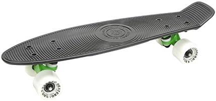 Stereo Vinyl Cruiser Plastic Skateboard CST072 BLK GRN GITD