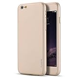 iPhone6 Plus Case ,FLOVEME [All-Round Series] 360 Degree 2 in 1 Full Cover Protection Case with Tempered Glass Screen Protector for Apple iPhone6 Plus 5.5 inch - Gold