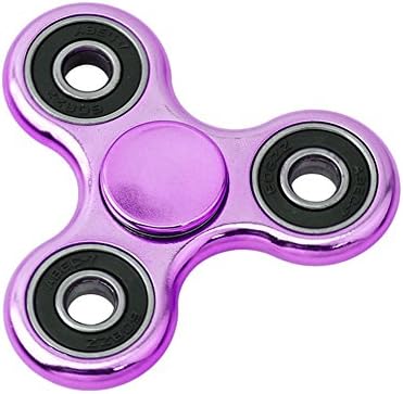 CASEPLAY FIDGET SPINNER Finger Hand 360 Chrome Look Premium Bearing Toy EDC Anti-Anxiety Helps You Focus And Reduce Stress, Perfect for ADD, ADHD Autism For Kids & Adults (Purple Chrome)