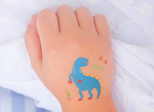 4 Dinosaur+Temporary+Tattoos+Boys+Girls