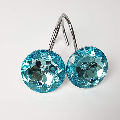Amazon Com Xshelley Acrylic Diamond Shower Curtain Hooks Rings