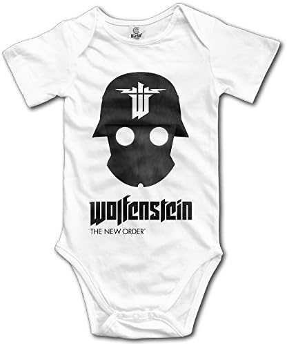 Funny Wolfenstein Skull Skelton Army Troops Baby Onesies