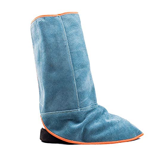 Senvitate Leather Welding Spats, Welding Shoes Leg Covers, Fire