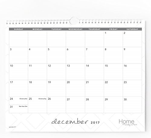 18 Month Wall Calendar, Jan. 2017-June 2018, Annual/Academic