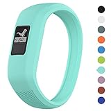 Meifox Garmin Compatible with Vivofit JR Bands for Kids, Solf Silicone Replacement Band with Garmin Vivofit JR/Vivofit JR 2 / Vivofit 3 (Teal, Small)