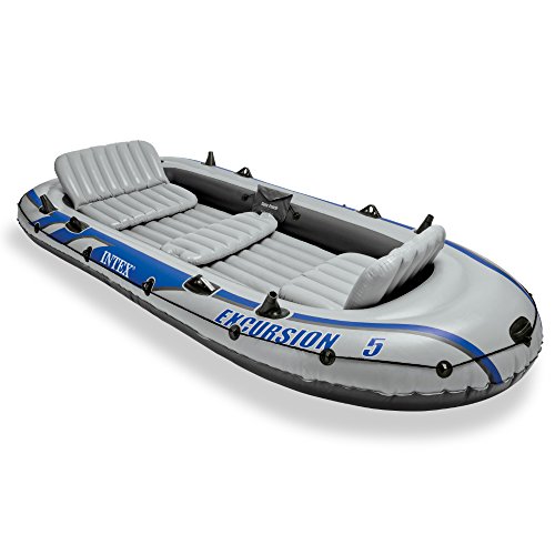 Intex Excursion 5, 5-Person Inflatable Boat Set with 