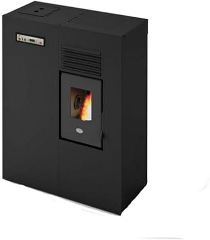 Eva Calor - Estufa de pellets modelo Slim Matilde, 4 KW - Color negro