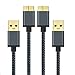 Samsung Galaxy S5 Charger Cable, Soulen Superspeed Nylon Braided Micro USB 3.0 Charge and Data Sync Cord for Samsung Galaxy S5 / Note 3 (Black)