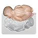 Funshowcase Large Sleeping Baby Silicone Mold for Cake Decoration Candy Soap Making