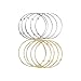 ZX Jewelry 10pcs Womens Expandable Blank Bangle Bracelet for Jewelry DIY Making 2 Colors