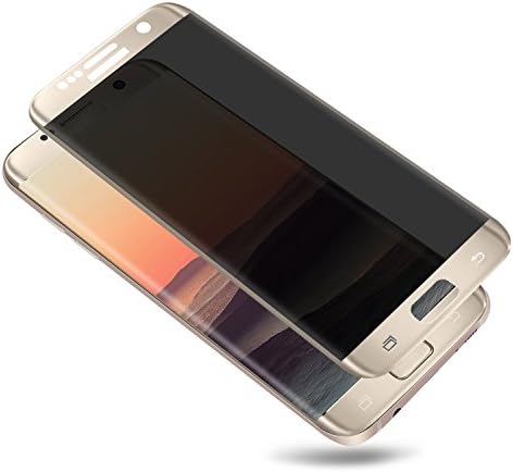 Samsung Galaxy S7 Edge Screen Protector Toptrade S7 Edge Premium Privacy 3D Curved Anti-Spy Tempered Glass Case Friendly Screen Film for Samsung Galaxy S7 Edge (Gold)