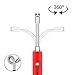 USB Candle Lighter, HOKEKI ARC Electric Kitchen Lighter with 360°Flexible Neck Rechargeable Flameless Windproof Portable 9IN for Camping Grilling BBQ Gas Stove (Red)