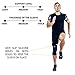 Recovery Knee Compression Sleeve Support Running, Arthritis, Basketball, Crossfit, WOD, Meniscus Tear, ACL, Pain Relief, Injury, Women, Men, Kids & Plus Sizes - Non Slip Lightweight Athletic Brace