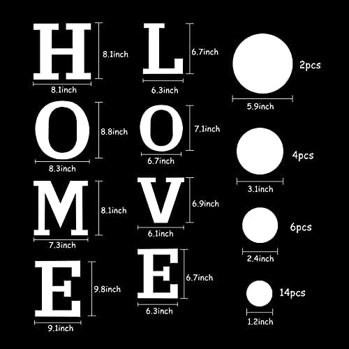 Acrylic Mirror Wall Stickers: Love Letter Quotes and Spherical Decor Items