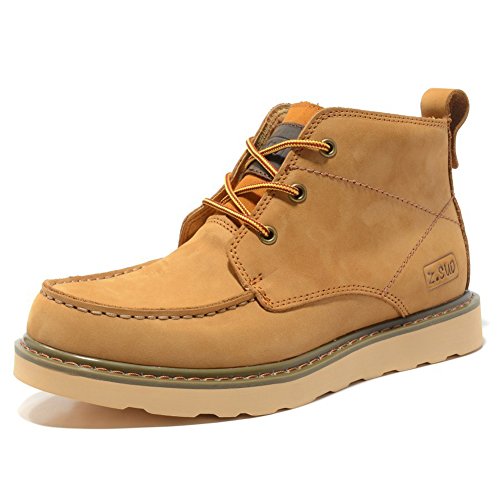 DeLamode Men England Martin Boots Winter Warm Vintage Leather Cow Shoes