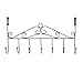 Rbenxia Over The Door Hanger Rack - Decorative Metal Hanger Holder for Home Office Use 7 Hooks Brown