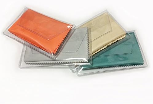 6pcs Microfiber Cleaner Cloth, 5.9inches x 7.0inches, Each in Clear Vinyl Wallet