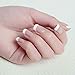 FlyItem 500 Pcs French Short Style Acrylic False Nail Art Tips Finger Sticker Extension Tool (White)