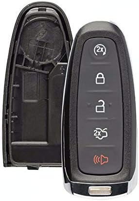 qhtongliuhewu Useful Remote Key Fob Shell Case & Blade Replacement For 2011-2015 Ford Black
