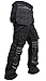 Newfacelook Mens Cargo Trousers Working Pants Cordura Knee Pockets Black W38-L32