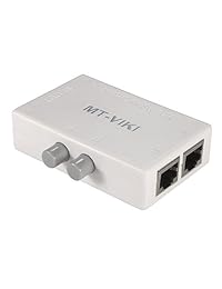 mt viki 2 puertos hub Switch Selector de divisor de red 2 in 1 Out o 1 in 2 Out 100 m MT RJ45   2 M