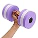 Aolvo Water Aerobics Dumbbells, Water EVA Foam Barbells Exercise Hand Bars Pool Resistance Exercises Equipment for Training Yoga Fitness Improve and Pool Sports Women/Men,Set of 2