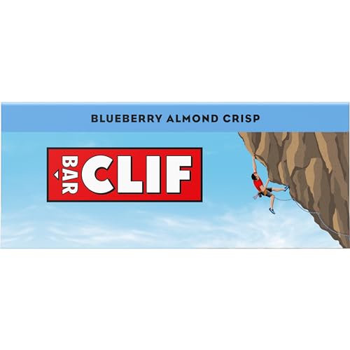 CLIF BAR – BLUEBERRY ALMOND CRISP – MADE WITH ORGANIC OATS – ENERGY BARS – NON-GMO – PLANT BASED PROTEIN BARS (10 PACK)