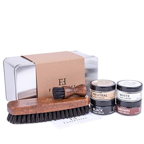 FootFitter Shoe Shine Conditioning and Polishing Set- Cream - Thumbnail 6