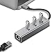 USB to Ethernet Adapter, JAVONTEC USB to 3 Port USB 3.0 Hub with RJ45 10/100/1000 Gigabit Ethernet LAN Wired Network Converter Hub for Laptops, Computers, Tablets and More