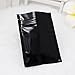 100 Glossy Black Two-Sided Aluminum Mylar Zip-Lock Flat Style Bags Outer Size 7.5x10cm (3x4