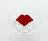 Red Lips Symmetric Pacifier - 6-18 Months (PKLR-S-6M)