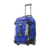 Olympia Cascade 20" Outdoor Upright Carry-on W/Hideaway Backpack Straps, Blue