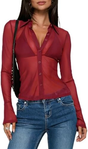 Chaqueta Cuello Alto Elástica GORGLITTER Chaqueta De Malla Transparente Con Cremallera Para Mujer – Ligera Con Purpurina, Cuello Alto Chaqueta Cuello Alto Elástica GORGLITTER Chaqueta De Malla Transparente Con Cremallera Para Mujer – Ligera Con Purpurina, Cuello Alto