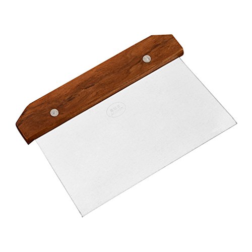 Bench Scraper with Wood Handle scraper scraper knife with Stainless steel long 5.1 in creative kitchen gadget for Cut dough, rice rolls etc.
