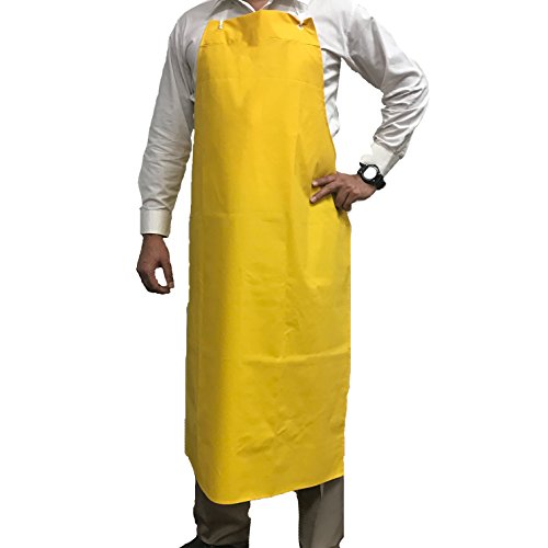 KLEEN CHEF Everyday General Use Polyester Dishwashing Apron, Industrial Water and Oil Resistant Reusable PVC Leather