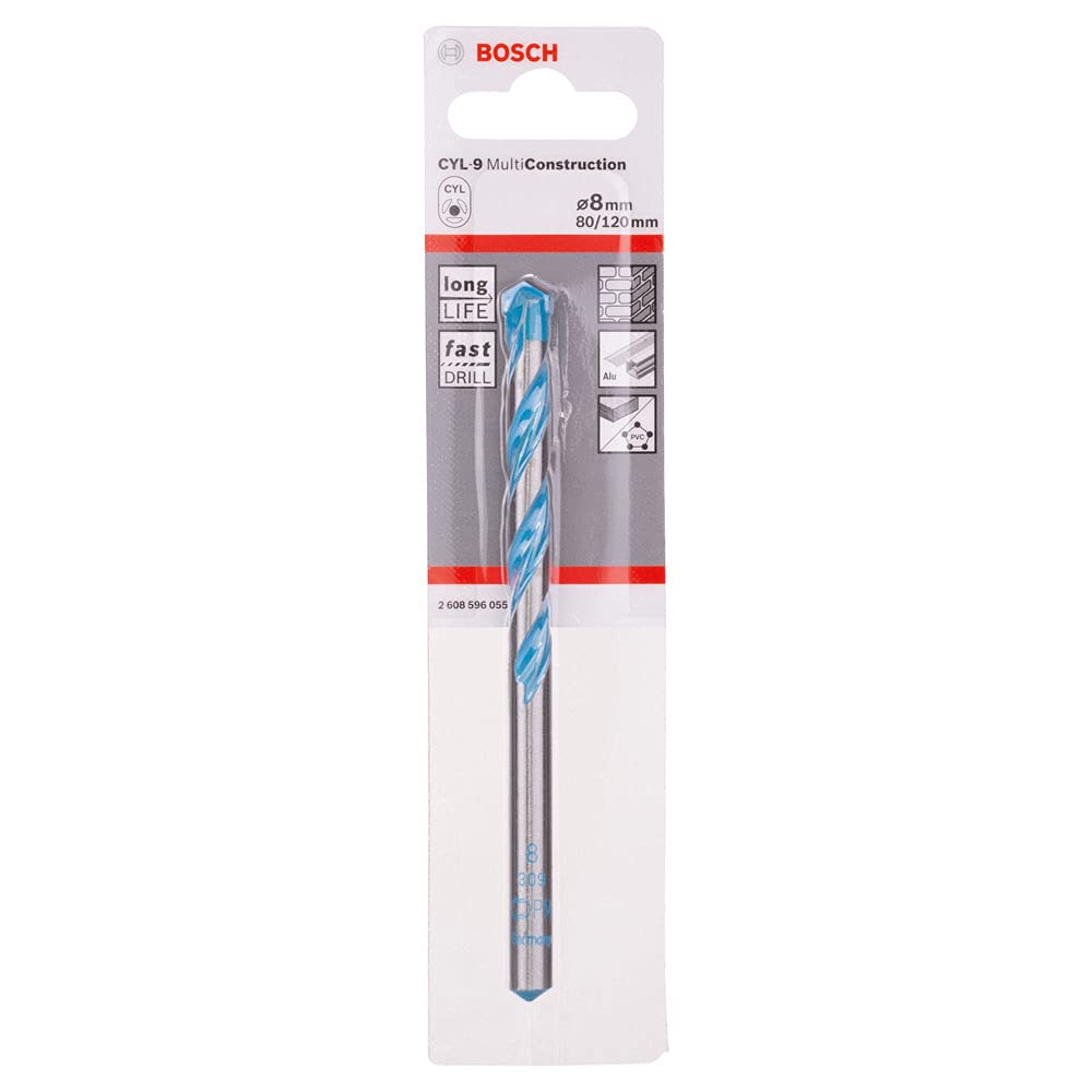 Bosch 2608596055 8 X 80 X 120 Cyl-9 Multi Purpose Drill Bit
