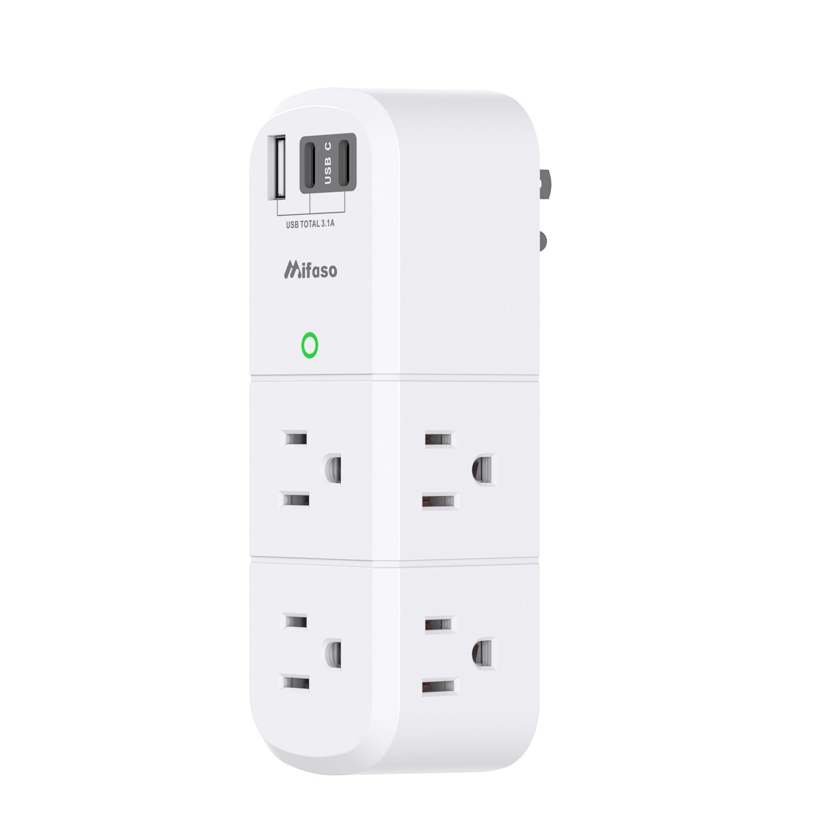 Photo 1 of Cruise Ship Essentials - Outlet Extender with Rotating Plug, 6 AC Outlets with USB Charging Ports, Multi Plug Wall Outlet USB C Charger Hub, Non Surge Protector Non Extension Cord